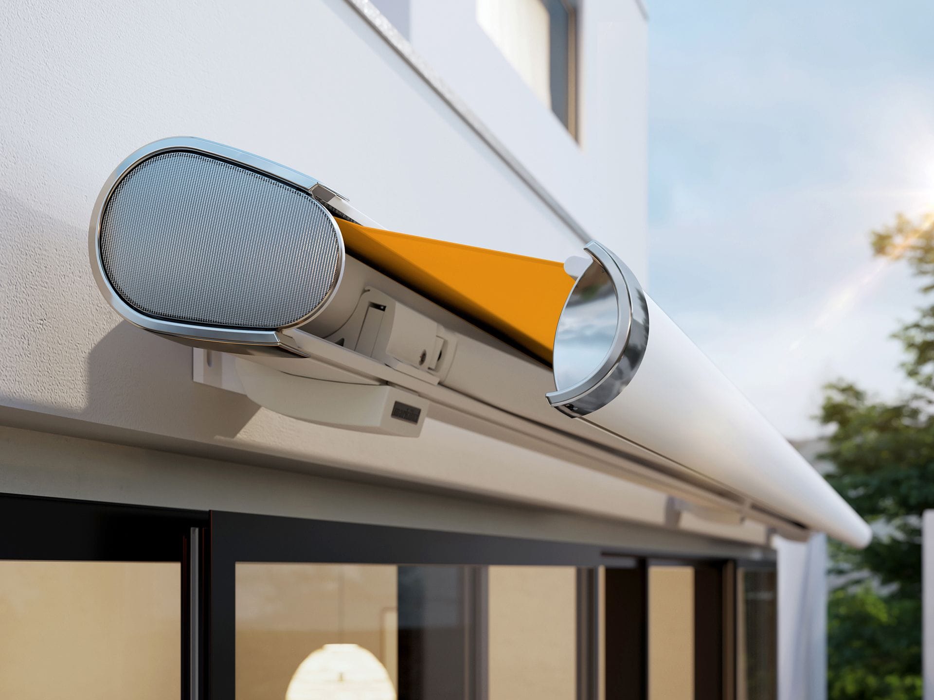 markilux-mx-6000-in-gray-with-orange-cloth-and-decorative-elements